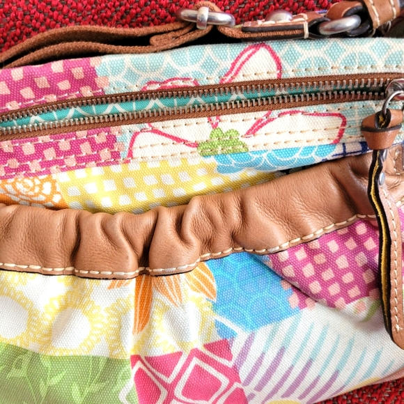 - Vintage Fossil Canvas Bag NWOT - Picture 4 of 7